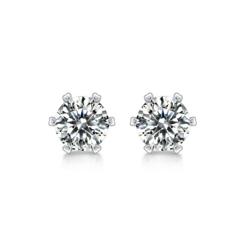 Hoa Tai Nữ Khí Chất Cao Cấp Đính Kim Cương Moissanite Bạc S925 BTN071 E13568