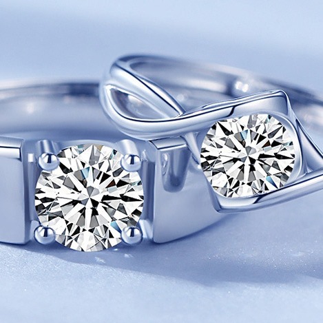 Nhẫn Cặp Đôi Thiên Thần Đính Kim Cương Moissanite Bạc S925 NHC009 Nhẫn Nữ