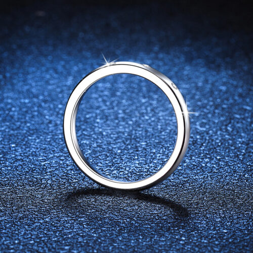Nhẫn Bạc Nữ Khí Chất Đính Kim Cương Moissanite Bạc S925 NHN048