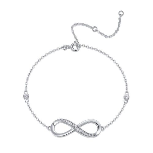 Vòng Tay Nữ Cá Tính Đính Kim Cương Moissanite Bạc S925 VDN047