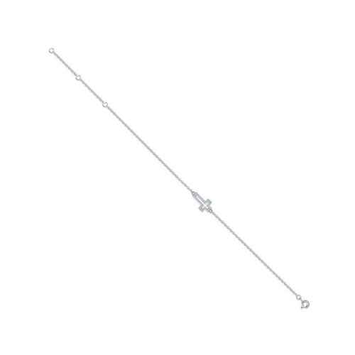 Lắc Chân Nữ Sang Trọng Đính Kim Cương Moissanite Bạc S925 VDN050