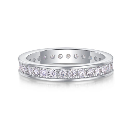 Nhẫn Nữ Sang Trọng Đính Kim Cương Moissanite Bạc S925 NHN072