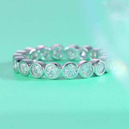 Nhẫn Thiết Kế Độc Đáo Đính Kim Cương Moissanite Bạc S925 NHN077