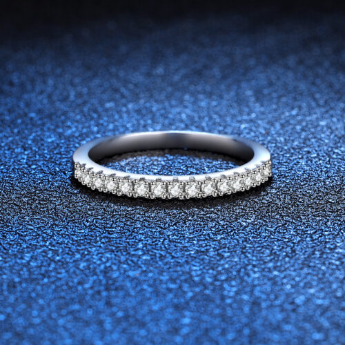 Nhẫn Nữ Sang Trọng Đính Kim Cương Moissanite Bạc S925 NHN029