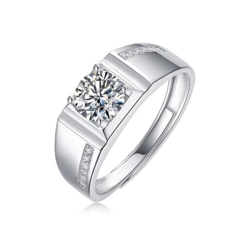 Nhẫn Nữ Cao Cấp Đính Kim Cương Moissanite Carat Bạc S925 NHN067 Nhẫn Sáu Chấu 5ct 11.0mm