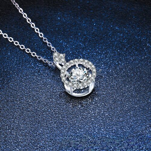 Dây Chuyền Sang Trọng Đính Kim Cương Moissanite Bạc S925 DCN035