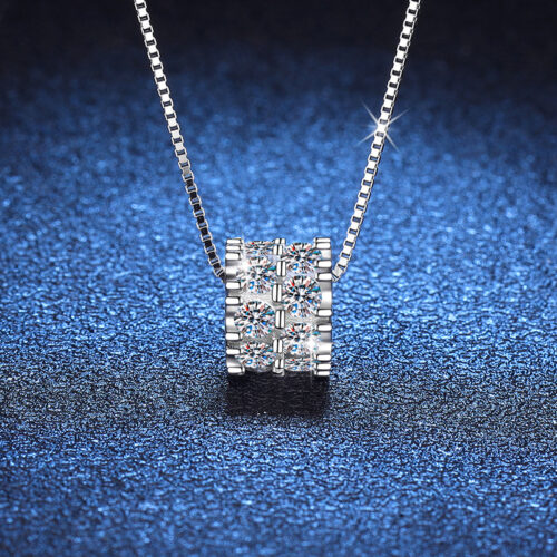 Vòng Cổ Moissanite Lấp Lánh Bạc S925 DCN038