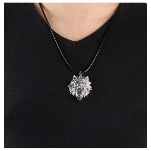 Mặt Dây Chuyền Đầu Sói Bạc Thái S925 MDB015