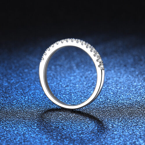 Nhẫn Nữ Sang Trọng Đính Kim Cương Moissanite Bạc S925 NHN029