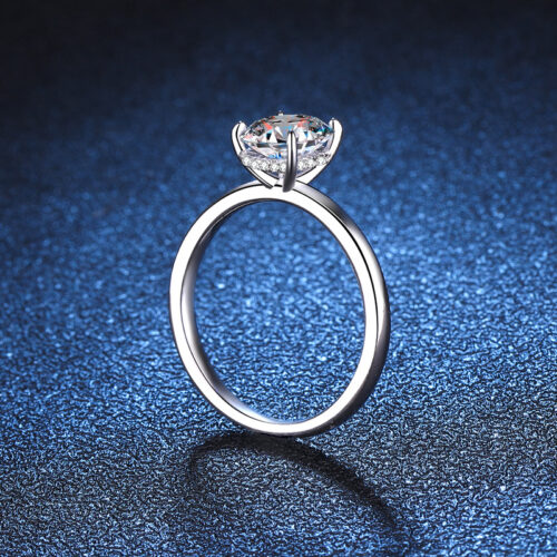 Nhẫn Nữ Cao Cấp Đính Kim Cương Moissanite 2 Carat Bạc S926 NHN051
