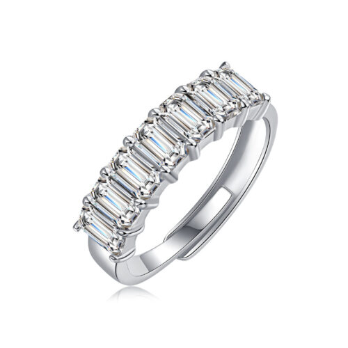 Nhẫn Nữ Tinh Xảo Đính Kim Cương Moissanite Bạc S925 NHN075 R13232