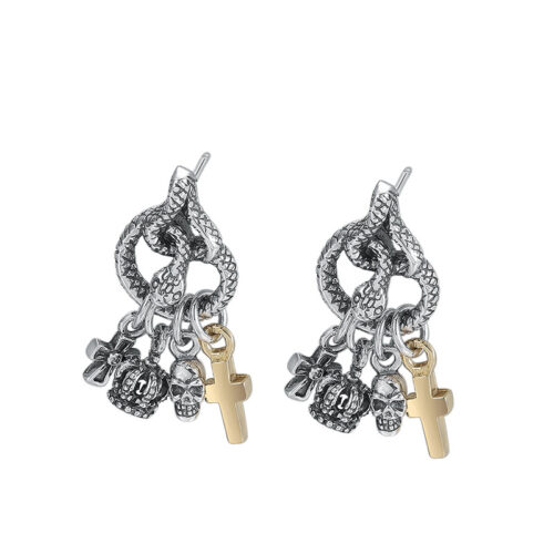 Mặt Dây Chuyền Hình Rắn Cá Tính Bạc Thái S925 MDB060