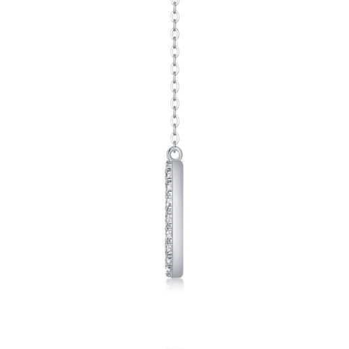 Dây Chuyền Bạc Sang Trọng Đính Kim Cương Moissanite Bạc S925 DCN095