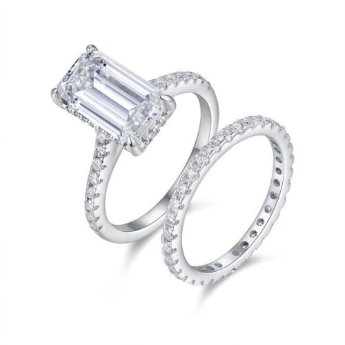 Nhẫn Nữ Cao Cấp Sang Trọng Đính Kim Cương Moissanite Bạc S925 NHN078 R15330