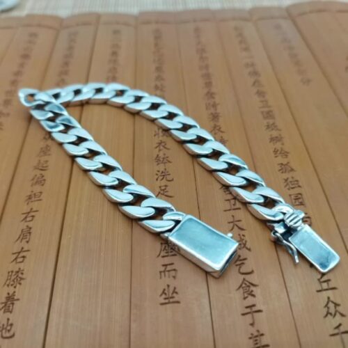 Vòng Tay Cuba Bạc Thái S925 VDB019 10mm 20cm 45g