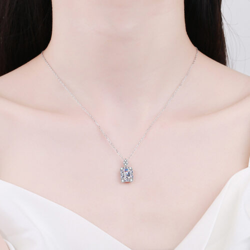 Dây Chuyền Ngọc Lục Bảo Bạc S025 DCN060 1 Carat