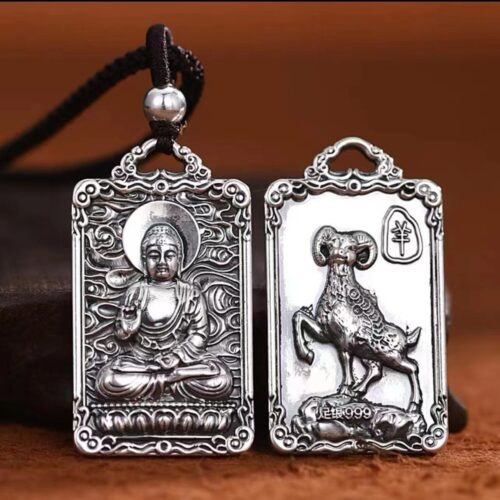 Mặt Dây Chuyền Phong Thủy Mười Hai Con Giáp Bằng Bạc S925 MDB014 Dần