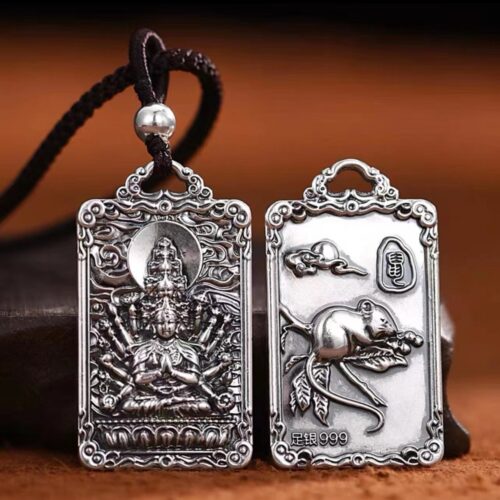 Mặt Dây Chuyền Phong Thủy Mười Hai Con Giáp Bằng Bạc S925 MDB014 Dần