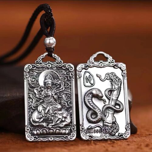 Mặt Dây Chuyền Phong Thủy Mười Hai Con Giáp Bằng Bạc S925 MDB014 Dần