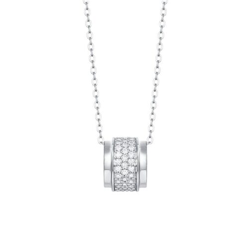 Vòng Cổ Nữ Cá Tính Đính Kim Cương Moissanite Bạc S925 DCN097
