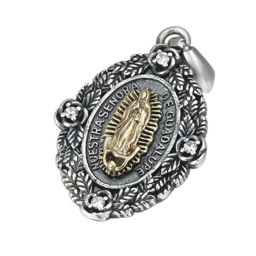 Mặt Dây Chuyền Đức Mẹ Guadalupe Bạc Thái S925 MDB026