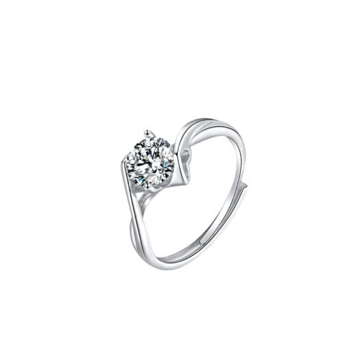 Nhẫn Cặp Bạc Đính Kim Cương Moissanite Cao Cấp S925 NHC014 Nhẫn Nữ