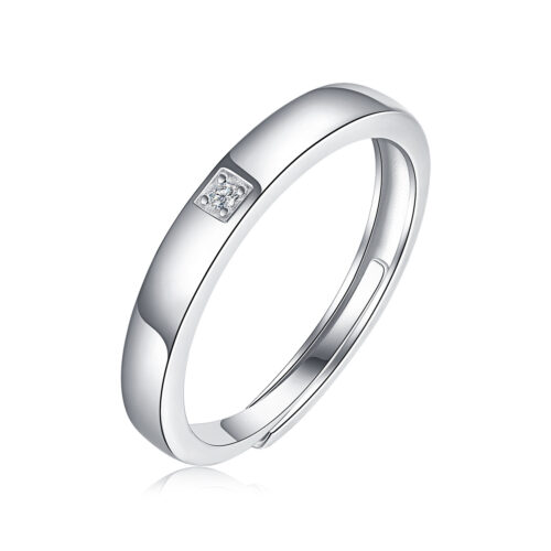 Nhẫn Đôi Song Hành Đính Kim Cương Moissanite Bạc S925 NHC022 Nhẫn Nữ