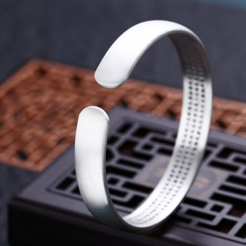Vòng Tay Tâm Kinh Bạc Thái S925 VDB040