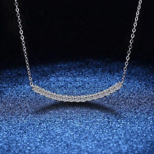 Vòng Cổ Bạc Đính Đá Moissanite S925 Cao cấp DCN056