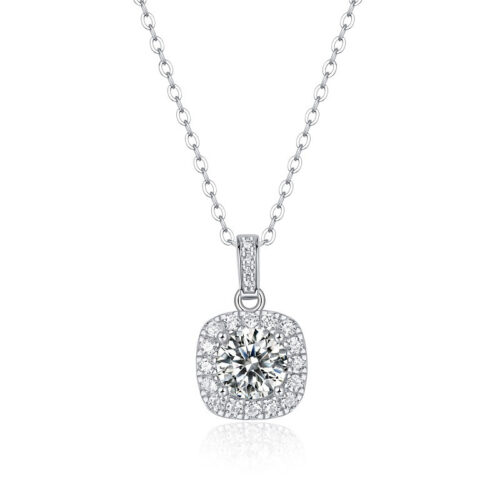 Dây Chuyền Nữ Sang Trọng Đính Kim Cương Moissanite Bạc S925 DCN085 30 Điểm