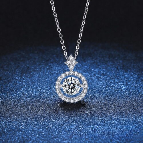 Dây Chuyền Sang Trọng Đính Kim Cương Moissanite Bạc S925 DCN035