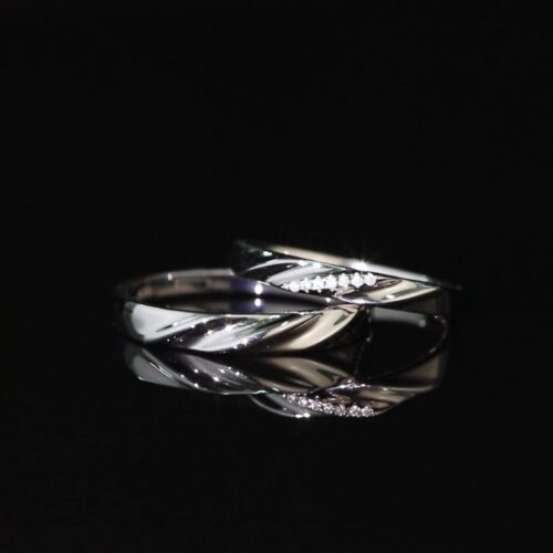 Nhẫn Đôi Lấp Lánh Moissanite Bạc S925 NHC003 Nhẫn Nữ