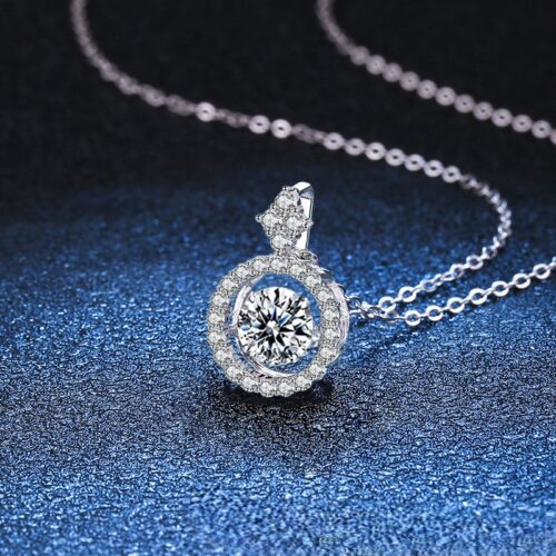 Dây Chuyền Sang Trọng Đính Kim Cương Moissanite Bạc S925 DCN035