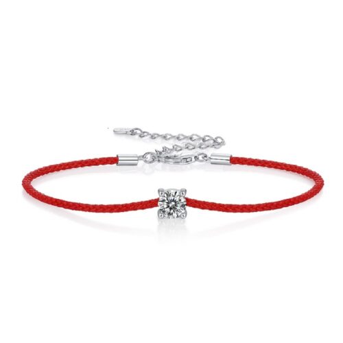 Vòng Tay Nữ Thanh Lịch Đính Kim Cương Moissanite Bạc S925 VDN041 L12849