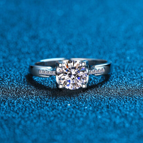 Nhẫn Kim Cương Nữ Cao Cấp Moissanite 2 Carat Bạc S925 NHN056