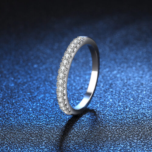 Nhẫn Nữ Sang Trọng Đính Kim Cương Moissanite Bạc S925 NHN029