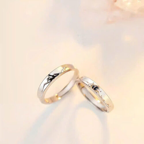 Nhẫn Đôi Trẻ Trung Lãng Mạn Bạc S925 NHC018 Nhẫn Nam