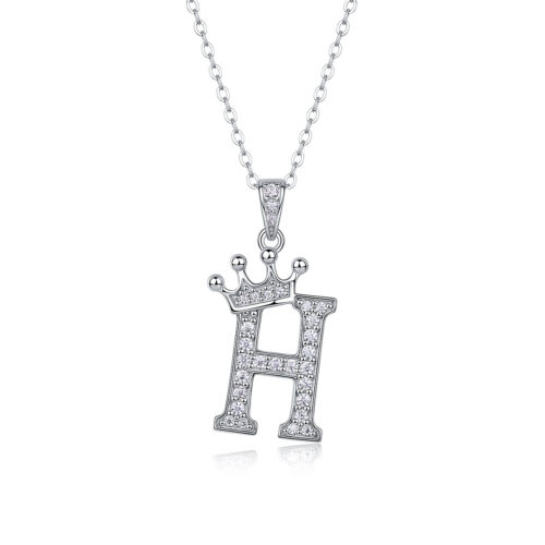 Dây Chuyền Chữ Cái Đính Kim Cương Moissanite Bạc S925 DCN092 Chữ G