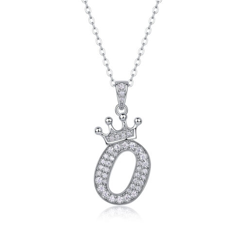 Dây Chuyền Chữ Cái Đính Kim Cương Moissanite Bạc S925 DCN092 Chữ M