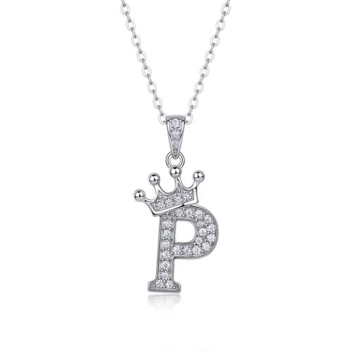 Dây Chuyền Chữ Cái Đính Kim Cương Moissanite Bạc S925 DCN092 Chữ S