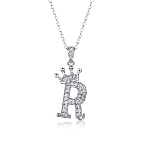 Dây Chuyền Chữ Cái Đính Kim Cương Moissanite Bạc S925 DCN092 Chữ S