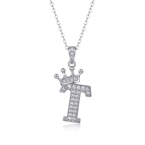 Dây Chuyền Chữ Cái Đính Kim Cương Moissanite Bạc S925 DCN092 Chữ S