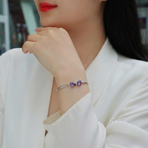 Vòng Tay Nữ Hình Nơ Đính Đá Cá Tính Bạc S925 VDS011