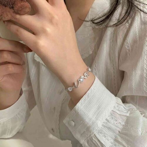 Lắc Chân Bạc Nữ Thời Trang Cao Cấp Đính Đá S925 VDS032