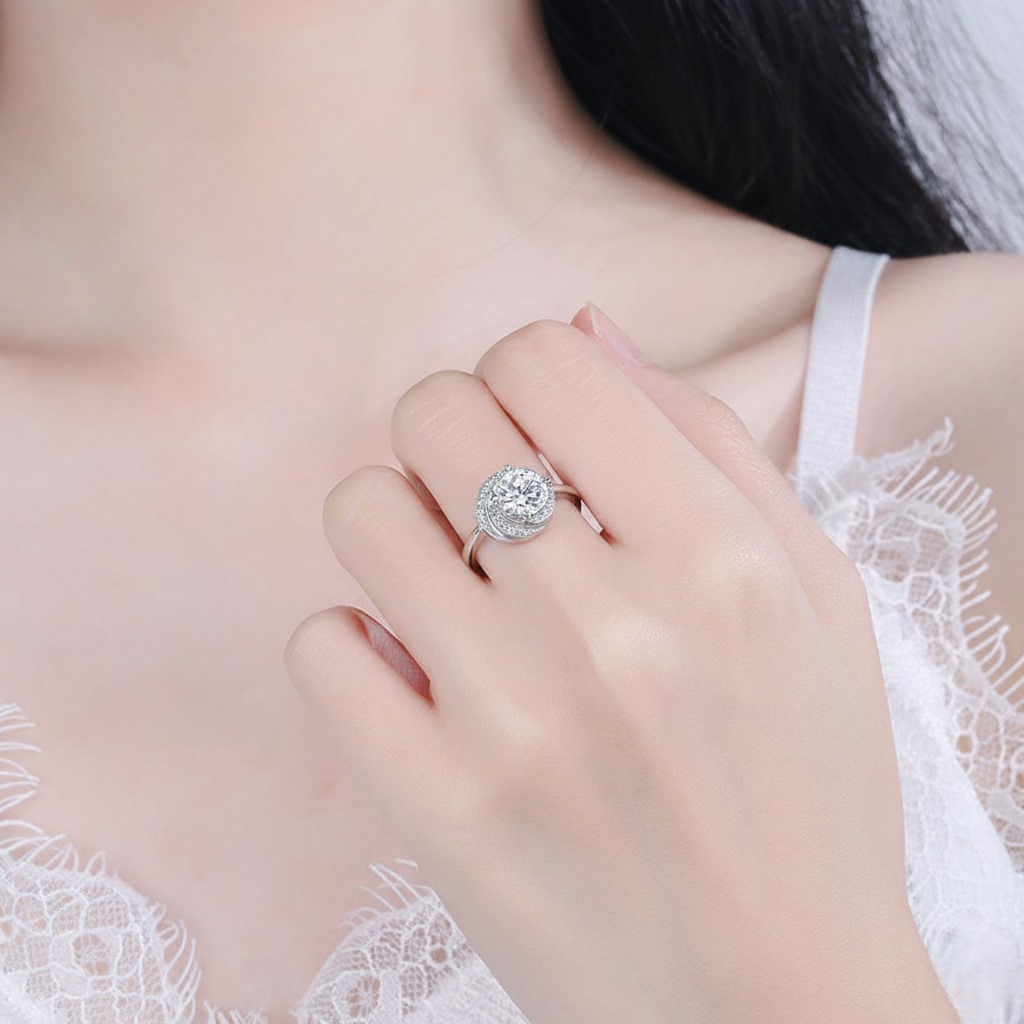 nhẫn nữ đính đá quý