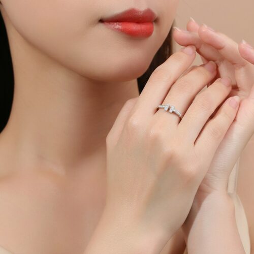 Nhẫn Nữ Hở Bạc S925 Đính Đá Sang Trọng NNS013