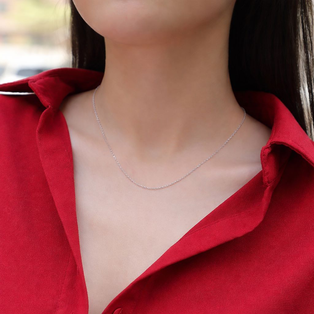 vòng cổ bạc nữ