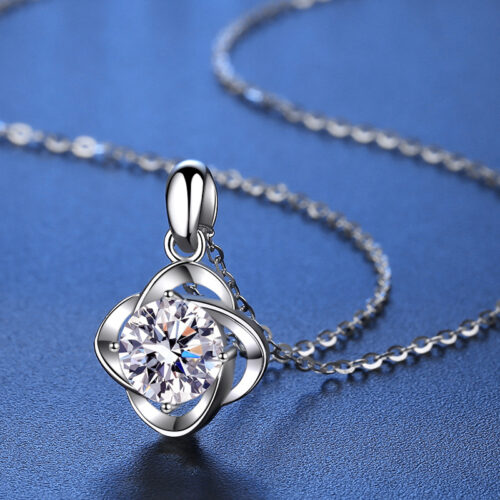 Dây Chuyền Nữ Cao Cấp Đính Đá Zircon Lấp Lánh Bạc S925 Sang Trọng DCN116