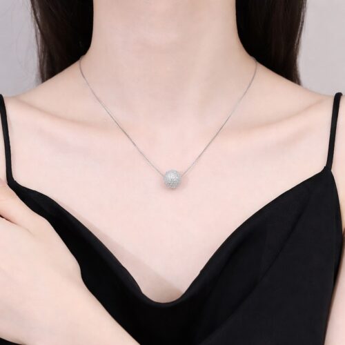 Dây Chuyền Nữ Mặt Hình Tròn Phong Cách Tối Giản Thanh Lịch S925 DCS033