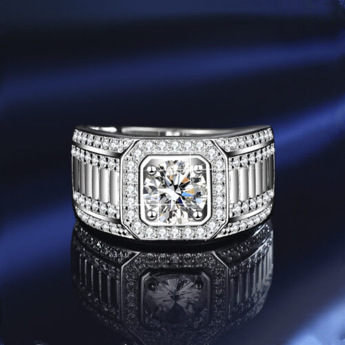 Nhẫn Nam Bạc Đính Đá Quý Zircon S925 – Sang Trọng & Nâng Tầm Phong Cách NHB136 BTJZ-036-3